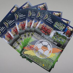 Plan zajęć / plakat Miro Deutsche Fußballschule