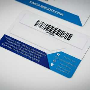 Karty biblioteczne plastikowe