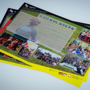 Projekt i druk planów zajęć